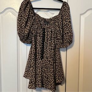 City Chic 18/M Animal Print Shirt